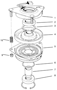 Clutch Assembly No. 54-0220 Diagram and Parts List for 30612 990001 - 999999 Toro Lawn Tractor