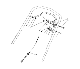 Traction Control Assembly Diagram and Parts List for 20626C 6000001 - 6999999 Toro Lawn Mower