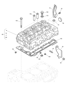 Cylinder Head Assembly Diagram and Parts List for 22530 414400000 - 999999999 Toro Lawn Tractor Accessories