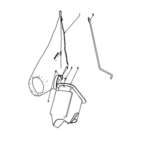 Bagging Kit No. 36-8380 (Optional) Diagram and Parts List for 16155 8000001 - 8999999 Toro Lawn Mower