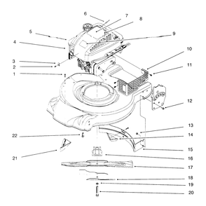 Engine Assembly Diagram and Parts List for 20441 6900001 - 6999999 Toro Lawn Mower
