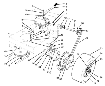 Axle Assembly Diagram and Parts List for 30166 590001 - 599999 Toro Lawn Tractor Accessories