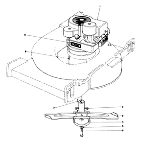 Engine Assembly Diagram and Parts List for 23333 8000001 - 8999999 Toro Lawn Mower