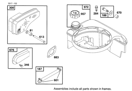 Engine Briggs & Stratton Model 127802-0640-01 Diagram and Parts List for 20443 5900001 - 5999999 Toro Lawn Mower