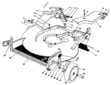 Housing Assembly Diagram and Parts List for 20620 8000001 - 8999999 Toro Lawn Mower