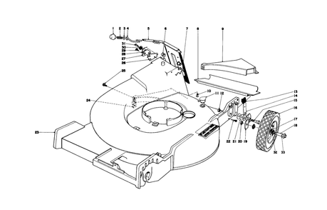 Housing Assembly Diagram and Parts List for 20673 6000001 - 6999999 Toro Lawn Mower