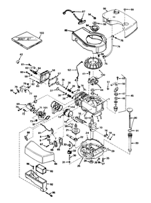 Engine Tecumseh Model No. Tnt 100-10056a (Mower Model No. 21727) Diagram and Parts List for 21727 7000001 - 7999999 Toro Lawn Mower