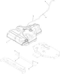 Part Location Diagram of 135-0645 Toro Fuel Tank Asm