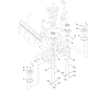 Rock Stakes Assembly Diagram and Parts List for 23934  Toro Lawn Tractor Accessories