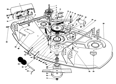 Part Location Diagram of 55-7060 Toro DISCONTINUED