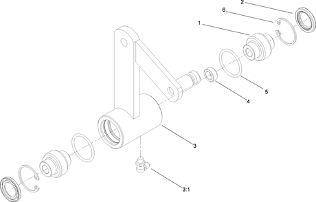 Pump Idler Assembly Diagram and Parts List for 74237CP (280000001-280999999)(2008) Toro Lawn Mower