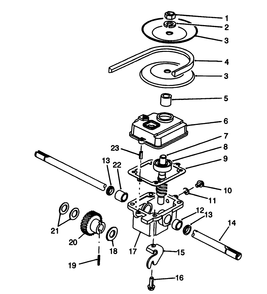 Gearbox Assembly No. 71-8250 Diagram and Parts List for 20927B 2000001 - 2999999 Toro Lawn Mower