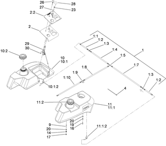 Part Location Diagram of 117-0905 Toro DECAL-PANEL, CONTROL