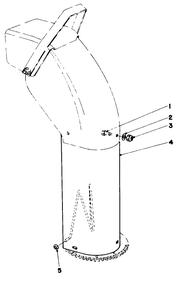 Chute Extension Kit 26-1100 Diagram and Parts List for 38090 0000001 - 0999999 Toro Snow Blower