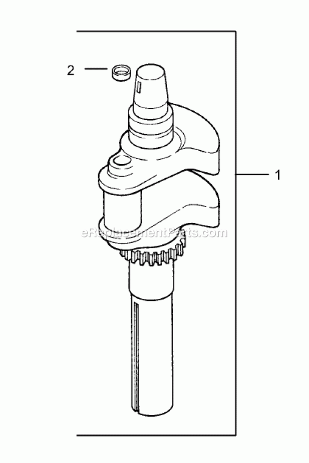 Crankshaft Assembly Kohler Cv20s Pro-65593 Diagram and Parts List for 74164 240000001-240999999 Toro Lawn Mower