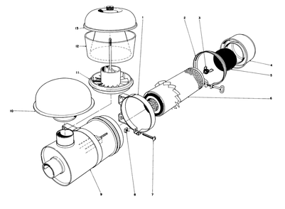 Air Cleaner Assembly 11-4659 Diagram and Parts List for 30775 600001 - 699999 Toro Lawn Tractor