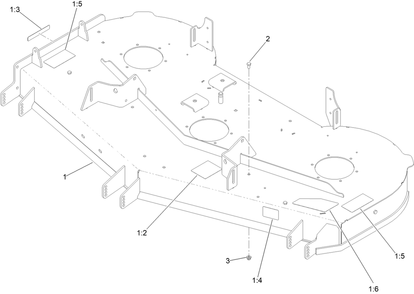 Deck Decal Assembly No. 145-4605 Diagram and Parts List for 76602 415037654 - 999999999 Toro Lawn Tractor