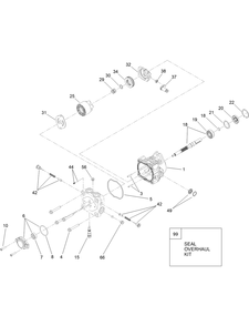 Hydraulic Pump Assembly No. 117-6410 Diagram and Parts List for 22972 412400000 - 414860999 Toro Lawn Tractor Accessories