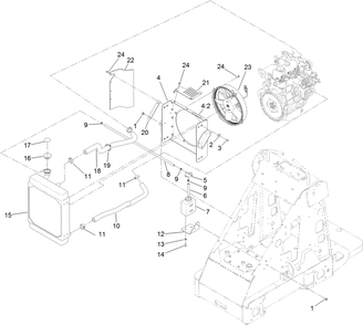 Part Location Diagram of 139-0771 Toro Radiator