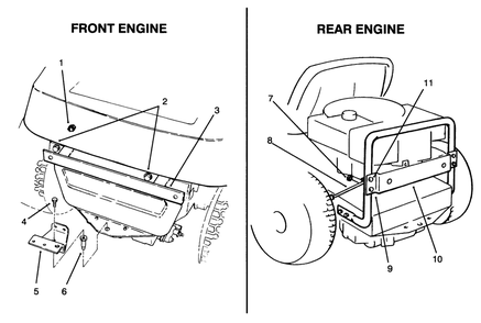 Mounting Hardware Diagram and Parts List for 79095 49000001 - 49999999 Toro Lawn Tractor Accessories