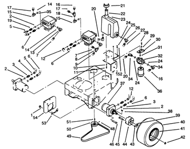 Wheel Assembly & Hydraulic Components Diagram and Parts List for 30185 20000001 - 29999999 Toro Lawn Tractor Accessories