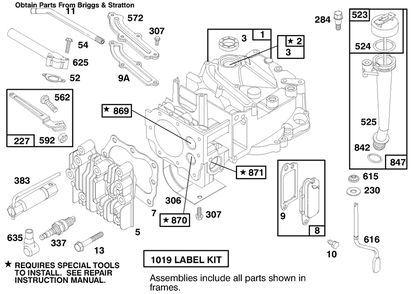 Engine Briggs & Stratton Model 12f802-0667-01 Diagram and Parts List for 20913 790000001 - 799999999 Toro Lawn Mower