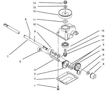 Gearcase Assembly No. 71-9600 Diagram and Parts List for 20922BC 59000001 - 59999999 Toro Lawn Mower