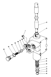 Valve Assembly No.43-1700 Diagram and Parts List for 30775 100001 - 199999 Toro Lawn Tractor