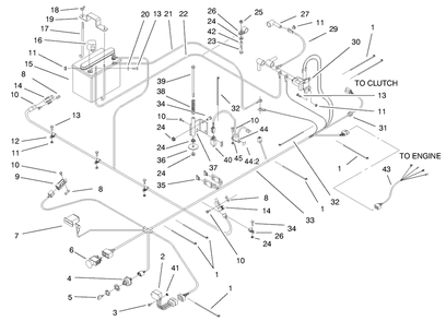 Part Location Diagram of E613262 Toro DISCONTINUED