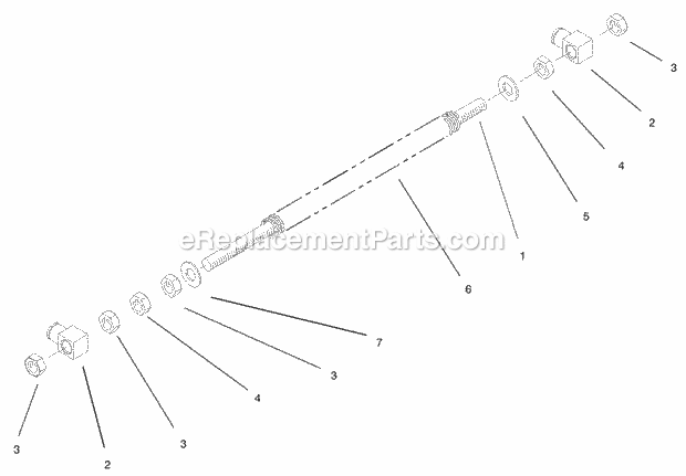 Front Spring Assembly No. 103-1987 Diagram and Parts List for 74166 240000001-240999999 Toro Lawn Mower