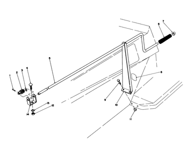 Chute Control Assembly 36" Snowthrower Attachment Model No. 59160 (Optional) Diagram and Parts List for 57400 8000001 - 8999999 Toro Lawn Tractor