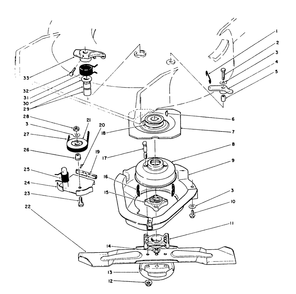 Blade Brake Clutch Assembly Diagram and Parts List for 20622 0003102 - 0999999 Toro Lawn Mower
