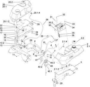 Part Location Diagram of 110-5716 Toro CABLE-THROTTLE