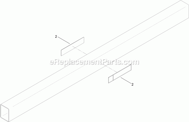 5 Foot Restraint Bar And Decal Assembly No. 1 Diagram and Parts List for 25443  Toro Lawn Tractor Accessories