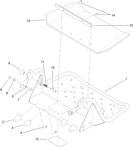 Platform Assembly 2 Diagram and Parts List for 74589 (313000001-313001000)(2013) Toro Lawn Mower
