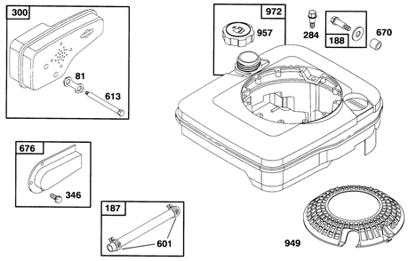 Engine Briggs & Stratton Model 127702-0131-01 Diagram and Parts List for 20903BC 4900001 - 4999999 Toro Lawn Mower