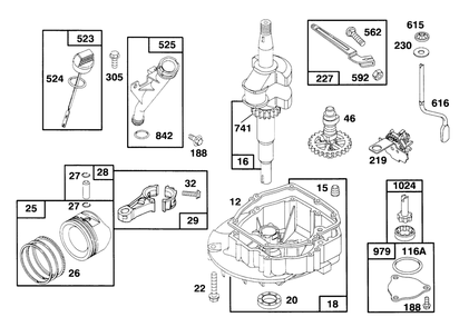 Engine Gts 150 Diagram and Parts List for 20923B 69000001 - 69999999 Toro Lawn Mower