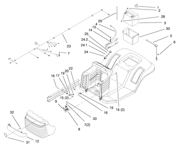 Electrical Assembly Diagram and Parts List for 71189 8900001 - 8999999 Toro Lawn Tractor