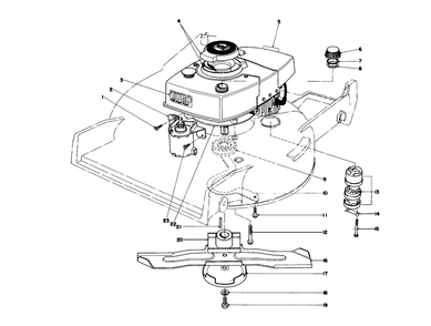 Engine Assembly Diagram and Parts List for 20790 9000001 - 9999999 Toro Lawn Mower