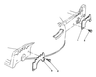 Wear Plate Model No. 49-4080 (Optional) Diagram and Parts List for 20210 2000001 - 2999999 Toro Lawn Mower