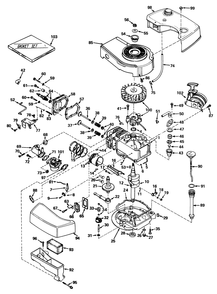 Engine Tecumseh Model Tnt100-10042 Diagram and Parts List for 19400 4000001 - 4999999 Toro Lawn Mower