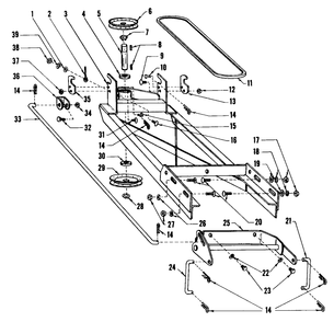 Mounting Frame Assembly Diagram and Parts List for 59031 8000001 - 8999999 Toro Snow Blower