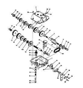 Transmission Model 770a Diagram and Parts List for 56145 8000001 - 8999999 Toro Lawn Tractor
