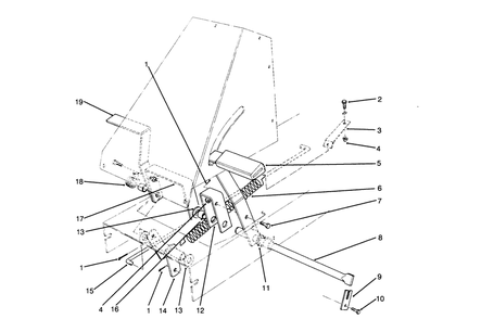 Brake & Clutch Assembly Diagram and Parts List for 70142 59000001 - 59999999 Toro Lawn Tractor