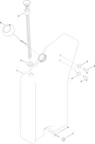 Fuel Tank Assembly No. 140-5762 Diagram and Parts List for 22352 412900000 - 999999999 Toro Lawn Tractor Accessories