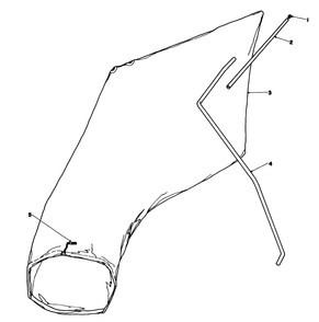 Giant Bagging Kit No. 29-9750 (Optional) Diagram and Parts List for 16585 7000001 - 7999999 Toro Lawn Mower