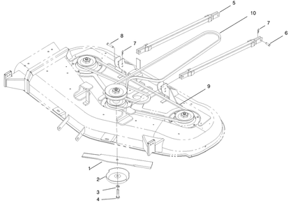 Part Location Diagram of 9329644 Toro Clevis Pin 3/8 x 1 1/4
