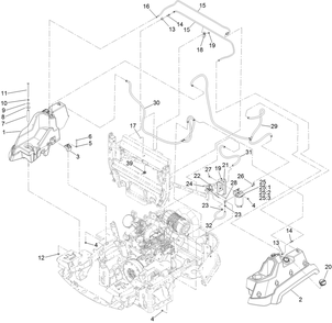 Part Location Diagram of 116-0290 Toro FUEL FILTER ASM