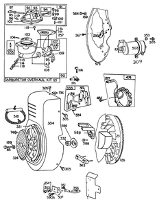 Engine Briggs & Stratton Model No. 326437-0630-01 Diagram and Parts List for 30775 300001 - 399999 Toro Lawn Tractor
