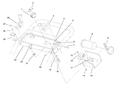 Part Location Diagram of 95-5857 Toro Decal-Control Panel